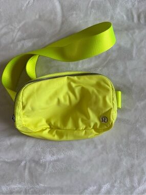 lululemon athletica Neon Yellow Mini Crossbody Pouch